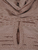 Bluzka z marszczoną stójką i tiulowymi wstawkami 18717