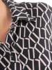 Elegancka czarna sukienka maxi rozkloszowana – stylowy fason z kołnierzykiem i paskiem w talii 38630