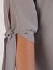 Sukienka z szyfonu, wiosenna kreacja z ozdobnymi rękawami 25794
