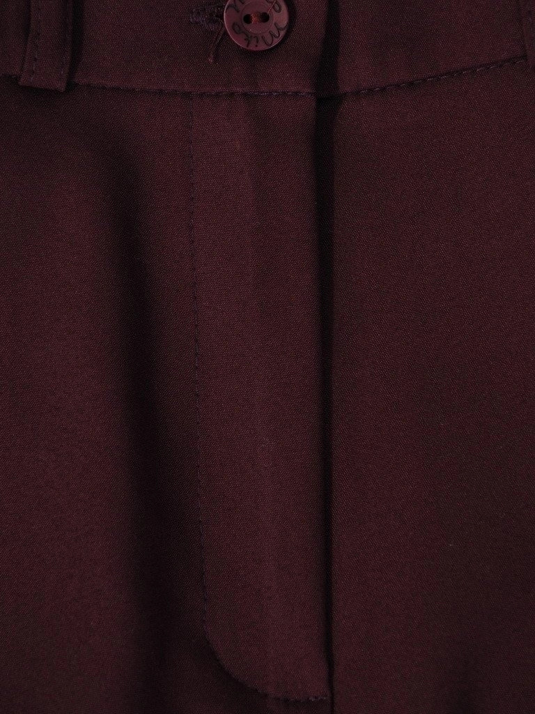 Eleganckie spodnie damskie w kolorze ciemnego fioletu – dopasowany krój wysmuklający sylwetkę 19127
