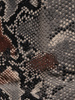 Wężowa sukienka z modnymi rękawami, elegancka kreacja o prostym kroju 20544