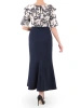 Elegancka suknia wieczorowa maxi w kwiaty – fason syrenka pięknie modelujący sylwetkę 39370