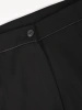 Eleganckie czarne spodnie garniturowe w kant – prosty fason idealny do biura i stylizacji wizytowych 40076