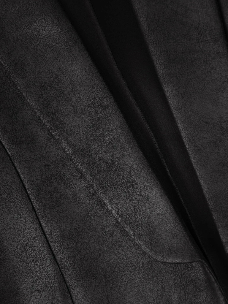 Elegancki czarny żakiet damski do sukienki – swobodny, luźny fason z klasycznym kołnierzem 38946