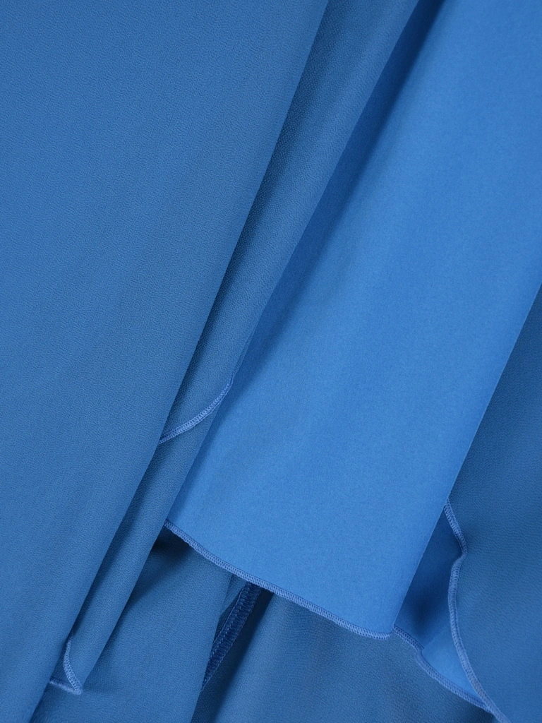 Elegancka turkusowa sukienka kopertowa midi – wysmuklający fason z wiązaniem w pasie 41895