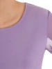 Wizytowa sukienka midi o prostym kroju w odcieniu liliowym – zwiewne warstwy szyfonu opływające sylwetkę 38257