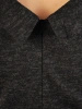 Grafitowa sukienka rozkloszowana w kwiaty – kobiecy fason akcentujący talię z dekoltem łódka 34380