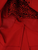 Sukienka wyszczuplająca Klementyna V, wizytowa kreacja z ozdobną wstawką z koronki.