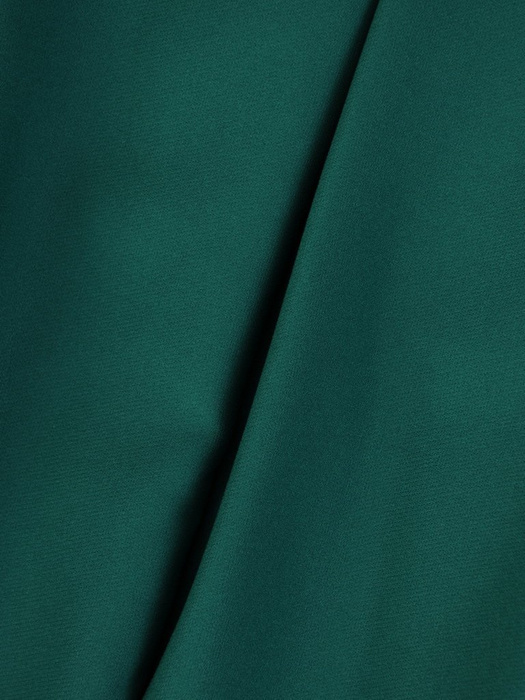 Rozkloszowana, zielona sukienka z ozdobną kokardą 26952