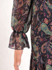 Sukienka koktajlowa, zwiewna kreacja w oryginalnym wzorze 27500