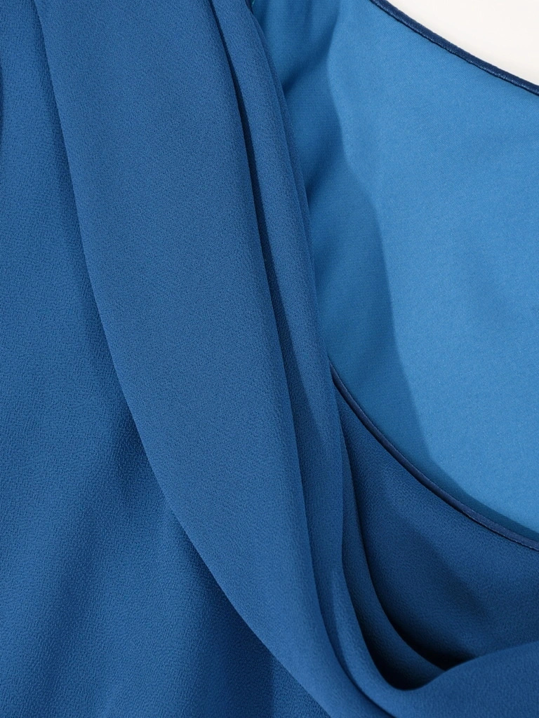 Elegancka morska sukienka maxi o kroju syrenki – efektowny dekolt woda i subtelnie wysmuklający fason 41815