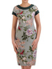 Sukienka wiosenna, prosta kreacja w kwiaty 20729.