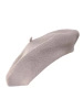 Elegancki szary beret wełniany fason francuski – kobiece nakrycie głowy z antenką 40868