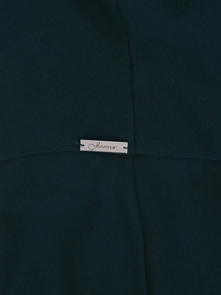Elegancka suknia wieczorowa maxi w butelkowej zieleni – prosty krój z optycznie wyszczuplającymi zaszewkami 18290