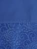 Niebieska sukienka w prostym fasonie, elegancka kreacja z koronki i tkaniny 20005.