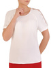 Biała bluzka z koronkowymi wstawkami 29905