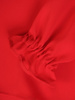 Czerwona bluzka z ozdobnym wiązaniem przy dekolcie 31943