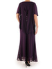 Długa sukienka z szyfonu, kreacja z modną narzutką 22962