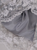 Koronkowa sukienka z szyfonowym szalem 14902, pastelowa kreacja na wesele.
