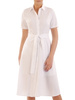 Sukienka damska, biała kreacja z bawełny 33174