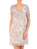 Sukienka z szyfonu, luźna kreacja w kwiaty 29814